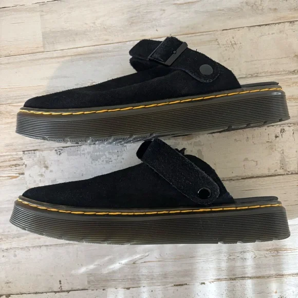 Dr. Martens Black Suede Mules - Picture 5 of 10